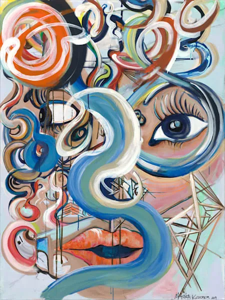 Unseen Time, an abstract painting by Maria Cooper